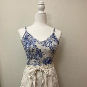 H&M Intricate Print Knit Bodysuit